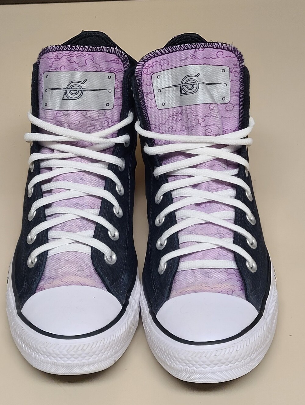 Converse X Naruto CTAS Sasuke Uchiha casual hi top sneakers size 8 - Picture 4 of 10